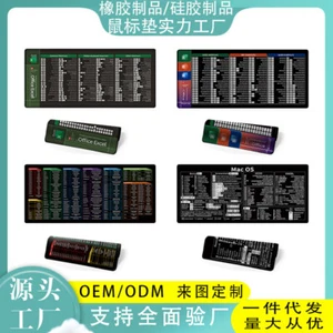 Mouse pad shortcut keys oversized English desk keyboard pad - Bild 1 von 21