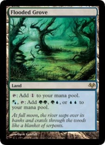 MTG Flooded Grove, Light Play, English Eventide - Image 1 of 1