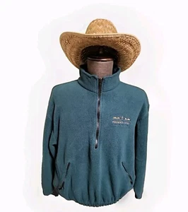 Vintage Phx Open Fleece Turfer 1/4 Zip Pullover Golf Sweater 1998 Lg 50x25x21 - Picture 1 of 7