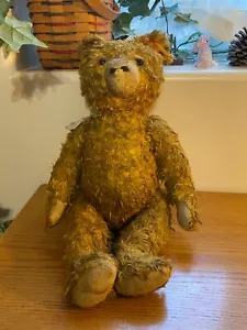 Antique Large Articulating Teddy Bear Squeaker Toy CA-38 - Picture 1 of 6