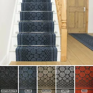 Non Slip Hard Wearing Mats Latex Back Entrance Hallway Mats - Stair Runners - Picture 1 of 32