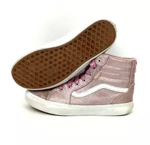 Vans OTW -Missy Sz 5 -Filmore -Glitter Bright Pink -Ankle-Zip High-Top-NWT Laces - Picture 1 of 10