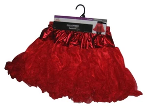 Halloween Petticoat Red Metallic Skirt Dress - (Size Woman's Large/Plus) - Picture 1 of 3