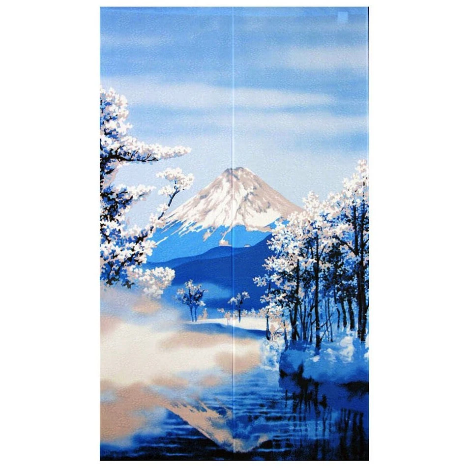 Noren - Rideau Japonais Porte / Japanese Door Curtain - Yuki Fujisan