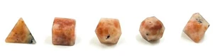 Sunstone 5 pc Geometry Set Crystal Healing Reiki Feng Shui Gift Wellness - Picture 1 of 1
