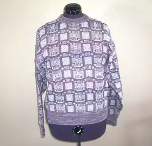 Suéter de algodón mediano para mujer Cotton Traders marrón y blanco - Imagen 1 de 2