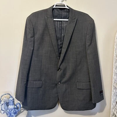 Linea Uomo Coat Suit Jacket Blazer Men’s 56L Gray Business 100% Wool NWT - Image 1 of 4