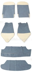 Bianchina Blue Seat Covers Set New - Bild 1 von 1