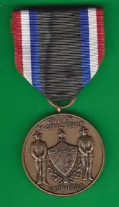 MEDALLA EJÉRCITO PACIFICACIÓN CUBANA EE.UU. - Imagen 1 de 2