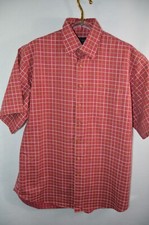 Scott Barber Shirt Men XL Button Down Short Sleeve Plaid Multicolor