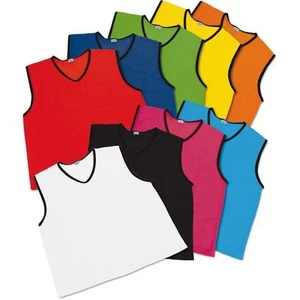 10 Football Net Ball Rugby Hockey Cricket Mesh Training Sports Bibs Adult Sizes - Picture 1 of 65