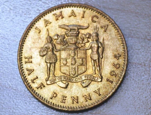 1964 Jamaica 1/2 Penny - Picture 1 of 2
