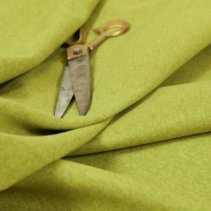Soft New Plain Light Green Colour Chenille Furnishing Curtain Upholstery Fabric - Picture 1 of 4
