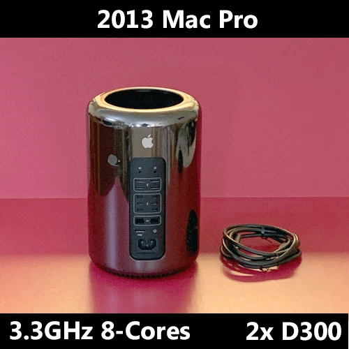 2013 Mac Pro | 3.3 GHz 8-Core | Dual AMD D300 | 64GB RAM | 1TB PCIe NVMe - Image 1 of 1