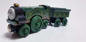 Thomas & Friends Wooden Railway Train EMILY with Coal Tender 2003 - Gullane EUC - Picture 1 of 7