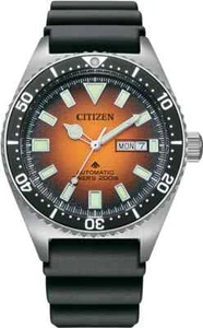 Citizen Promaster Marine Diver's 200m Automatic Orange Men's Watch NY0120-01Z - Picture 1 of 5