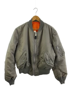 Alpha Industries 90S/Made In Usa/Ma-1/Reversible/L/Nylon/Silver/0615-00-573-8337 - Image 1 of 4