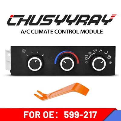 A/C Heater Climate Control Panel 599-217 For GMC Chevrolet Express 2500 3500 - Image 1 of 4