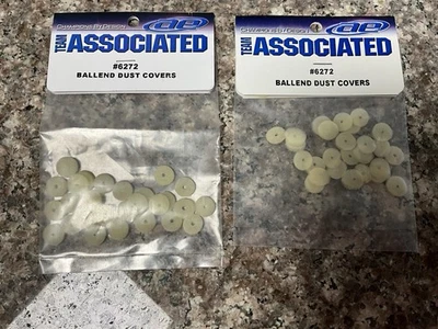 Team Associated 6272 Ball End Dust Covers Sealed Vintage Part Rc10 Rc10gt B2 B3 - Image 1 of 3