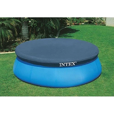 Intex Easy Set 10-Foot Round Pool Cover Debris Anti Sun Protection Blue NEW - Image 1 of 4