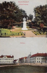 Österreich - BRUCKNEUDORF (B) Rathaus - Königs-Denkmal - Picture 1 of 2