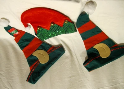 3 sombreros unisex de gnomo duxie elfo adulto uno con campanas de 2-18" y 1-10" de alto Foto 1 de 4