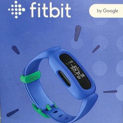 Fitbit Ace 3 儿童 6+ 活动跟踪器 8 天电池防水手表蓝色 — 第 1/4 张图片