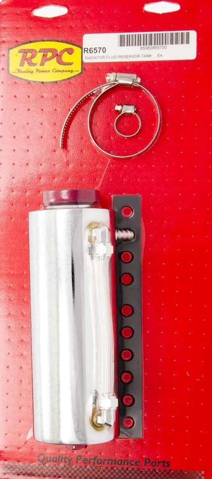 RACING POWER CO-PACKAGED Chrome Radiator Fluid Reservor Tank R6570 Foto 1 de 1