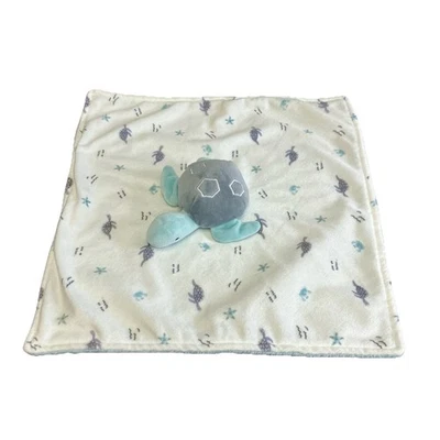 Carters Just One You Sea Turtle Baby Lovey Security Blanket Blue Gray White 2021 - Изображение 1 из 4