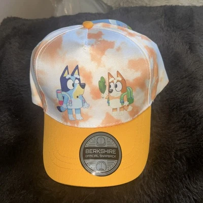 BERKSHIRE Toddler/Child Bluey and Bingo Baseball Hat - Adjustable Snap-Back - New!