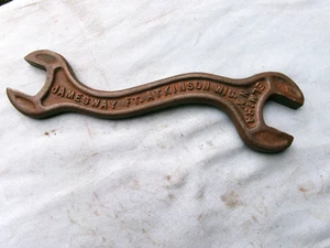 VINTAGE JAMESWAY DOUBLE END IMPLEMENT WRENCH - ELMIRA N.Y. - Picture 1 of 3