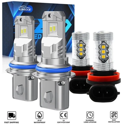 Faros LED delanteros + kit de faros antiniebla para Suzuki SX4 2007-2013 sedán de 4 puertas Foto 1 de 4