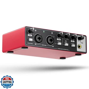 TISINO Audio Interface 2i2-24Bit/192kHz, USB Audio Interface for Recording, S - Picture 1 of 5