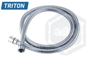 Triton 1.25m cone-to-cone flexible shower hose (Chrome) 28100210 - Picture 1 of 2