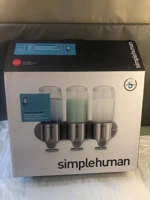 Dispensador de bomba de montaje en pared triple Simplehuman - INCOMPLETO Foto 1 de 4