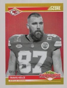 TRAVIS KELCE 2024 PANINI SCORE THE FRANCHISE GOLD ZONE #04/50 **CHIEFS** #16 - Bild 1 von 2