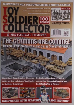 Toy Soldier Collector magazine Aug/Sep 2025 Rommel Reinforcements Tripoli Shores