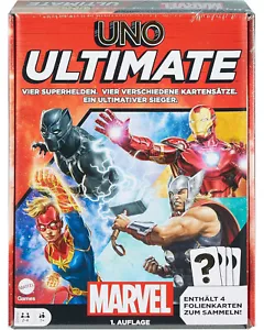 Mattel HVM25 - UNO Ultimate Marvel inkl. 4 Folienkarten zum sammeln Kartenspiel - Bild 1 von 6