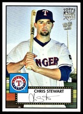 2007 Topps Rookie 1952 Edition 62 Chris Stewart  Rangers Rookie Baseball Card