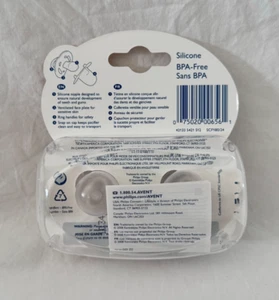 Philips AVENT 2 pc Silicone Orthodonitic Pacifier, 6-18 months NIP - Picture 1 of 1