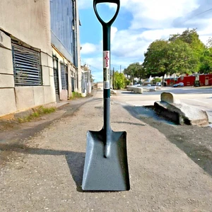 Heavy Duty Steel Square Mouth Builders Gardening Shovel PVC handle - Picture 1 of 4