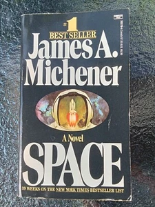 Space by James A. Michener Vintage Rocket Science Moon Travel Adventure Bestsell - Picture 1 of 5