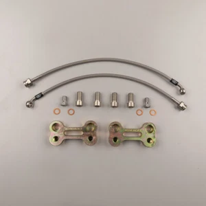 Big brake BMW 5 F10 rear upgrade adapters + lines to install F10 M5 brake rotors - Picture 1 of 4