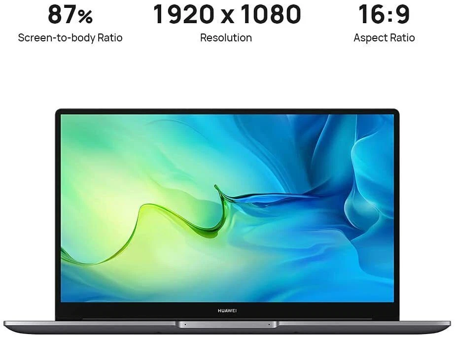 HUAWEI MateBook D 15.6" (512GB SSD, Intel Core i5-1135G7, 2.4 GHz, 8GB RAM) Laptop - Grey (53012QNG)