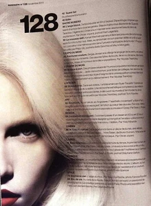 NUMERO 128 11/2011 Eden ALINE WEBER Andreja Pejic ANAIS POULIOT Diane Kruger NEW - Foto 1 di 20