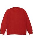 Levi's Mens V-Neck Jumper Sweater Medium Red Cotton At09