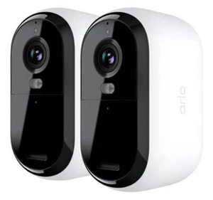 Arlo 2pk Essential Outdoor Camera 2nd Gen w/Solar Panel | White - Picture 1 of 4