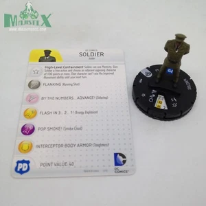 Heroclix Superman / Wonder Woman set Soldier #008 Common figure w/card! - Picture 1 of 1