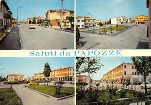 B1552) SALUTI DA PAPOZZE VEDUTINE VIAGGIATA ROVIGO  - Picture 1 of 2