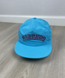 2024 Seattle Mariners '90s 1990's Night Neon Blue Cap Hat Snapback SGA EUC - Picture 1 of 8